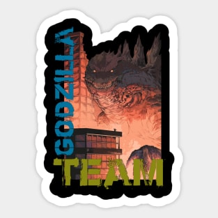 godzilla vs kong - team godzilla Sticker